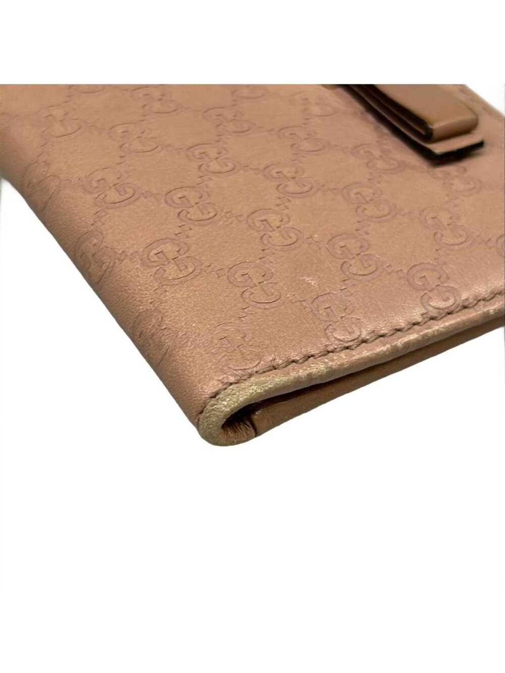 Gucci Pass Case Bowie Pink Beige Leather Shoulder Bag - Picture 7 of 8